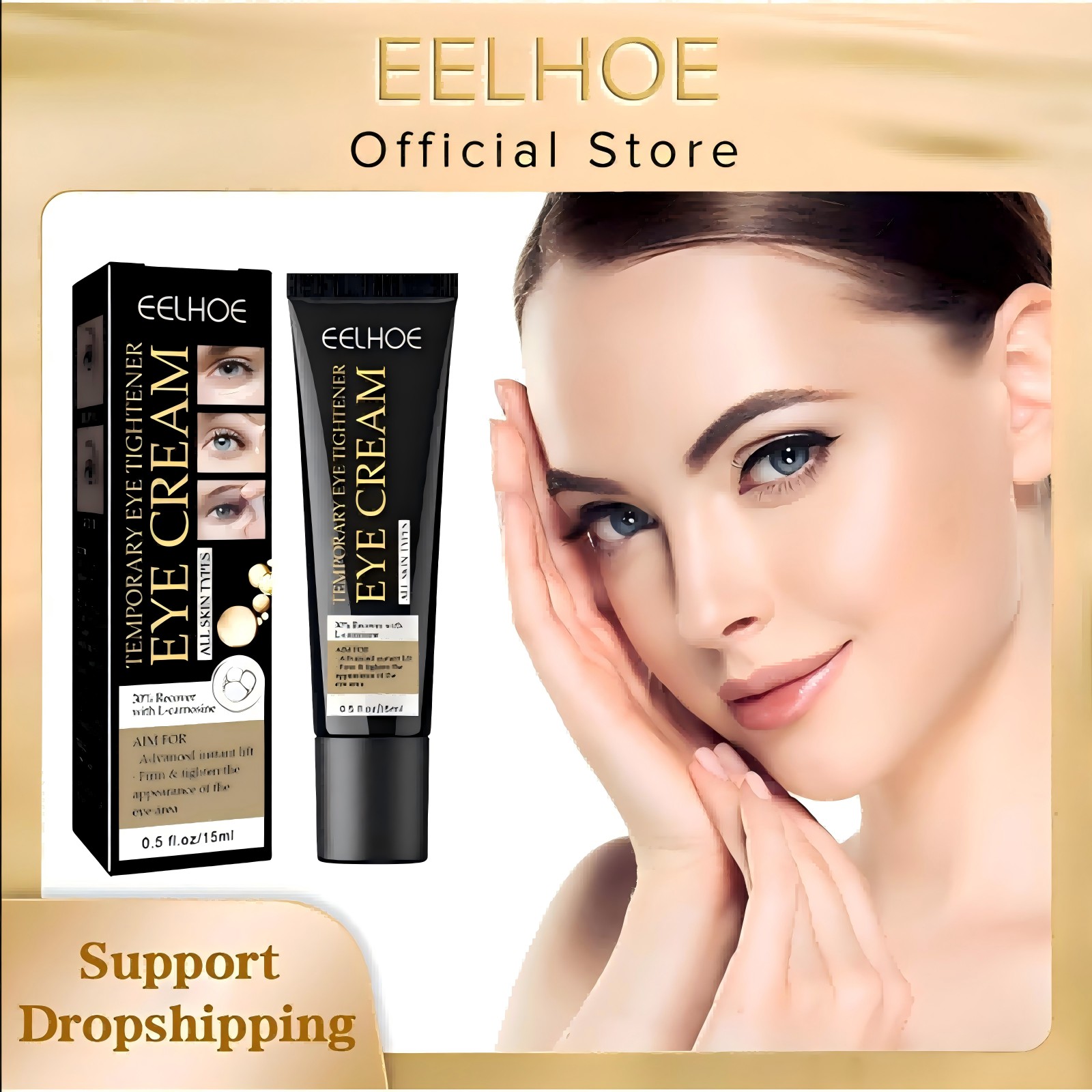 Women Bags Under Eyes - Eelhoe Eye Verstevigende Crème Voor Donkere