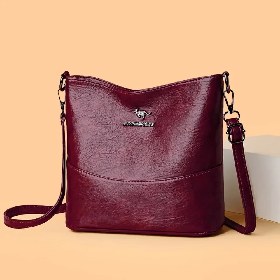 Women'S Kangaroo Bags - Zachte Pu lederen crossbody tas voor