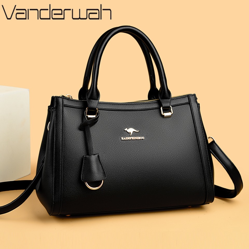 Women'S Kangaroo Bags - Kangoeroe merk zachte PU lederen schoudertas