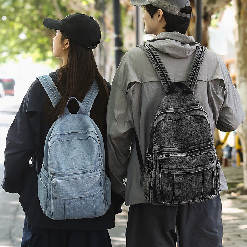 Women'S Kipling Bags - Retro denim rugzak grote capaciteit heren