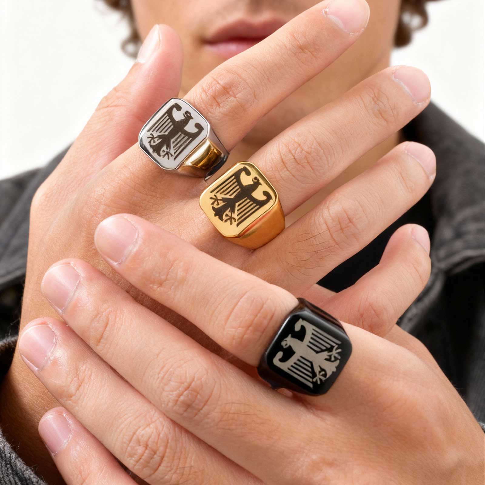 Women Bags Price - Aangepaste Flying Hawk Eagle Ring Cool