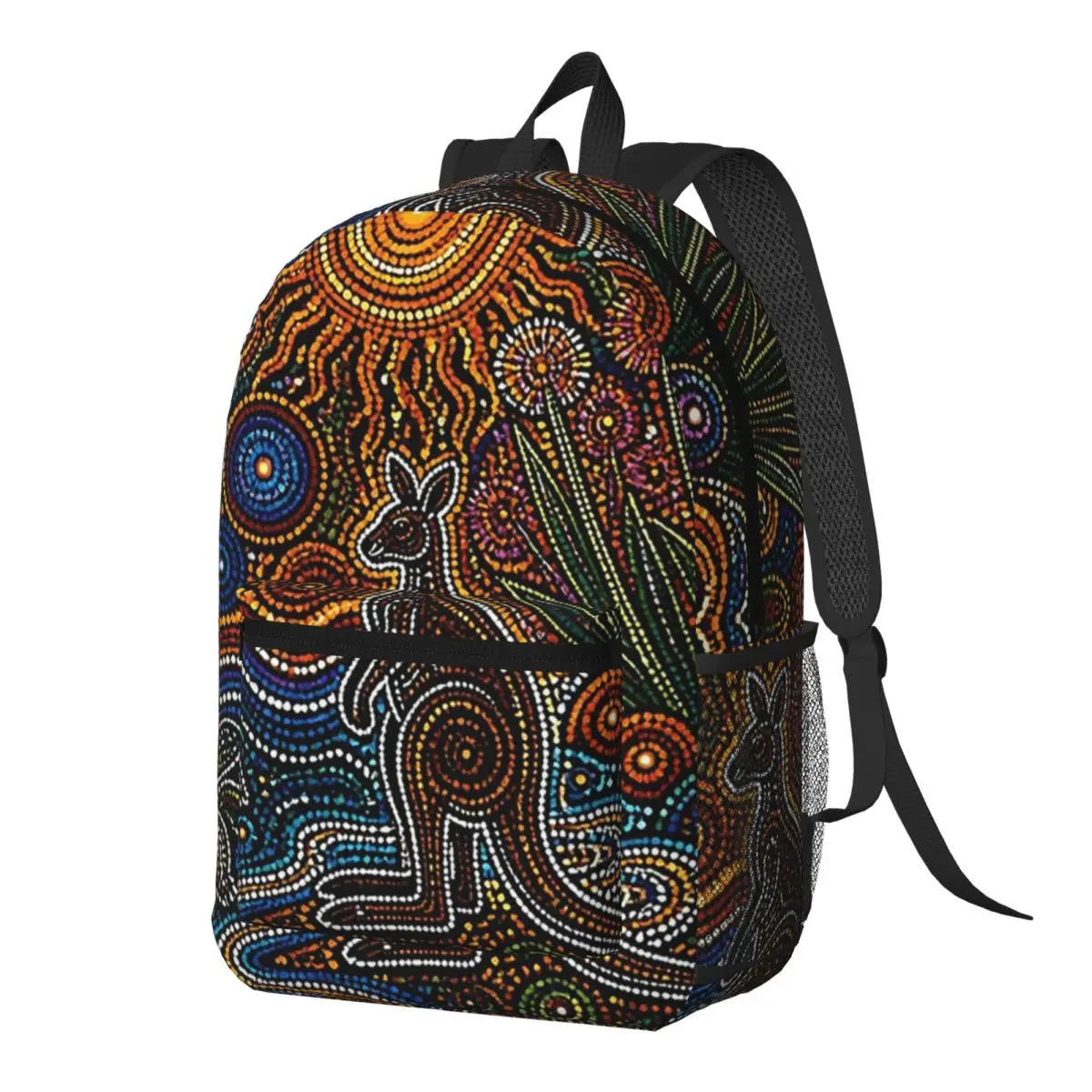 Women'S Kangaroo Bags - Aboriginal Kangaroo Abstract Australische rugzak Dagrugzak