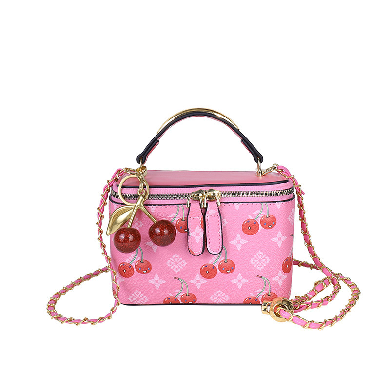 Women'S Kipling Bags - Mini vierkante tas met kersenprint, nieuwe