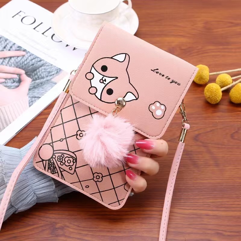Women'S Bags Everyday - Leuke telefoontas met touchscreen en cartoonpatroon