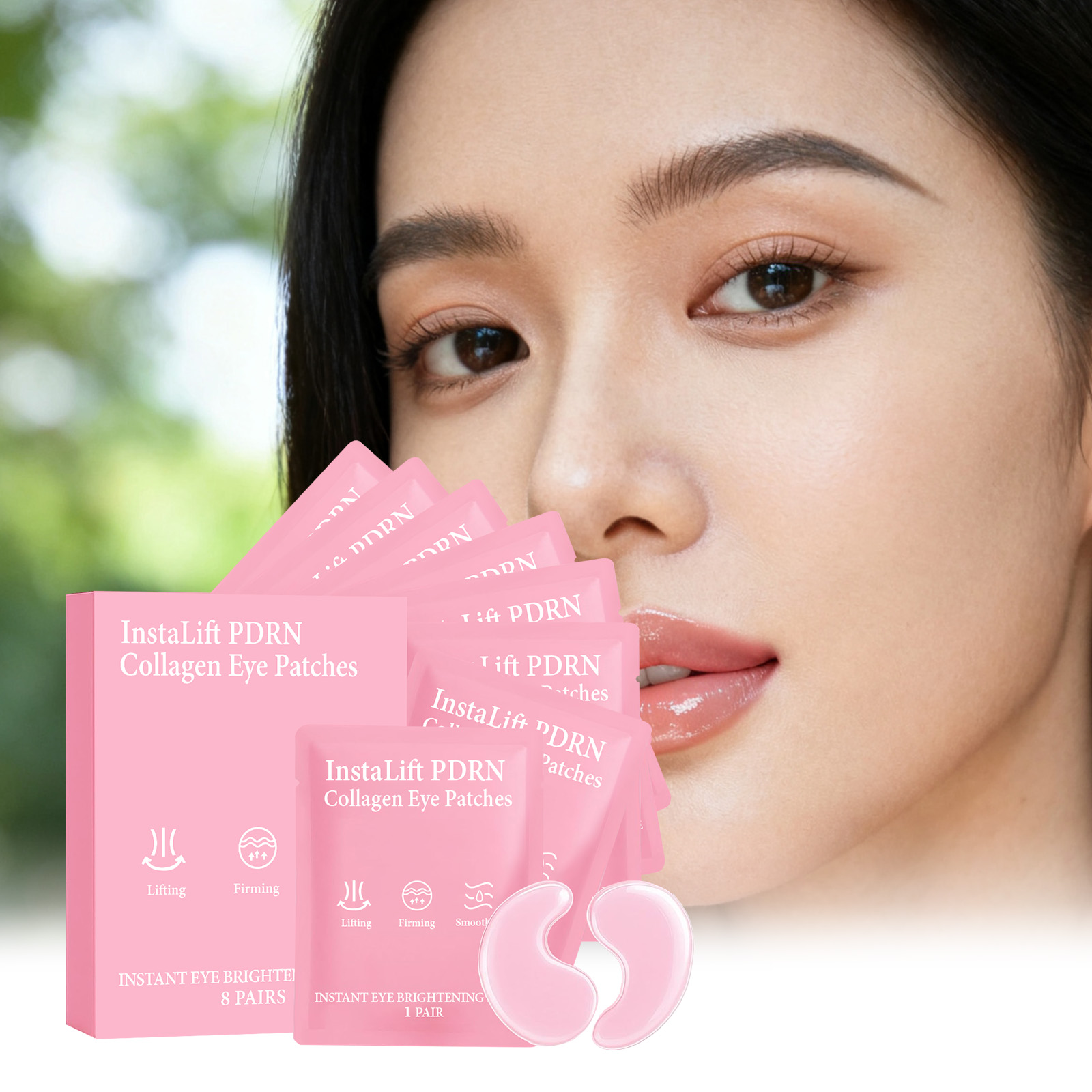 Women Bags Under Eyes - Instalift PDRN Collageen Ooglapjes Anti Donkere
