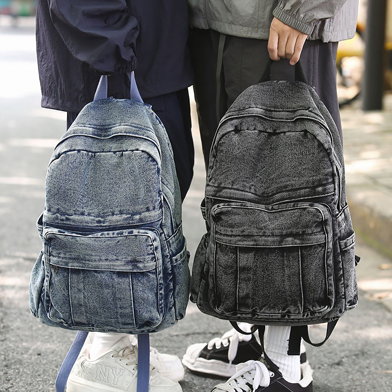 Retro denim rugzak grote capac - Women'S Kipling Bags recensie en prijs