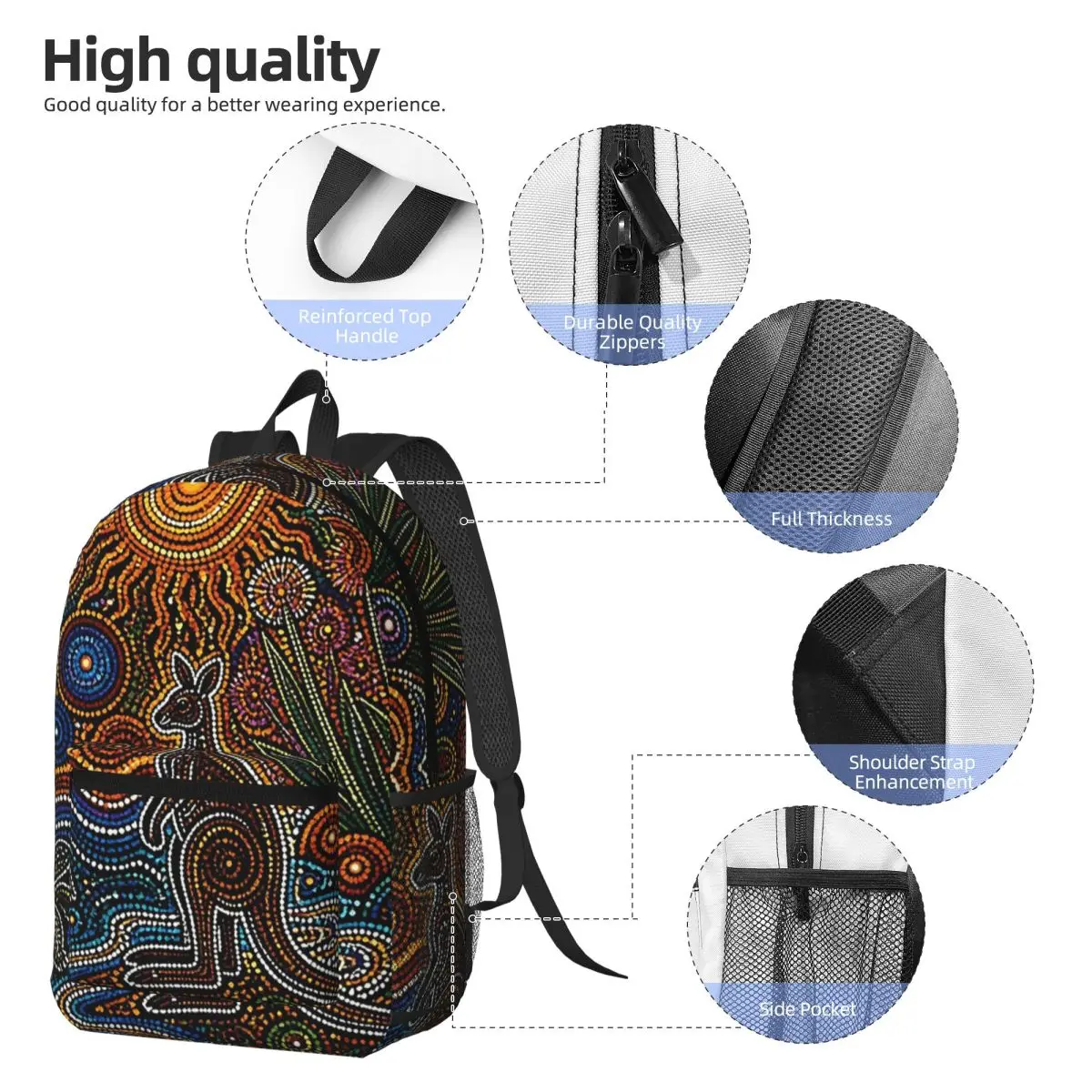 Aboriginal Kangaroo Abstract A - Women'S Kangaroo Bags recensie en prijs
